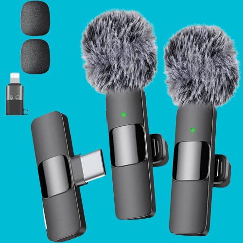 mobone ® K9 Furry Dual Wireless Lavalier Compatible with All Smartphones Microphone-picture-27