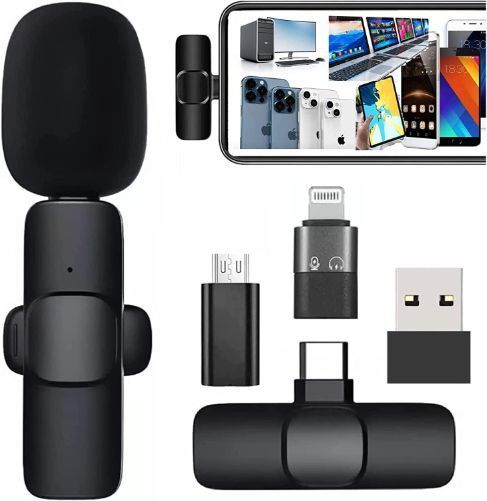 SS Store ATY_581Y_K8 MINI LAPEL RECORDING MICROPHONE LIVE STREAMING WIRELESS MICROPHONE Camera Microphone-image-34