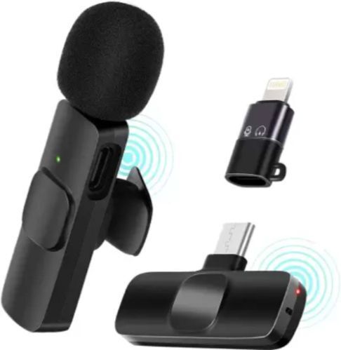 K8 Omnidirectional Lapel Plug and Play Type C Collar Mic Recording Vlog B400 Microphone-image-44
