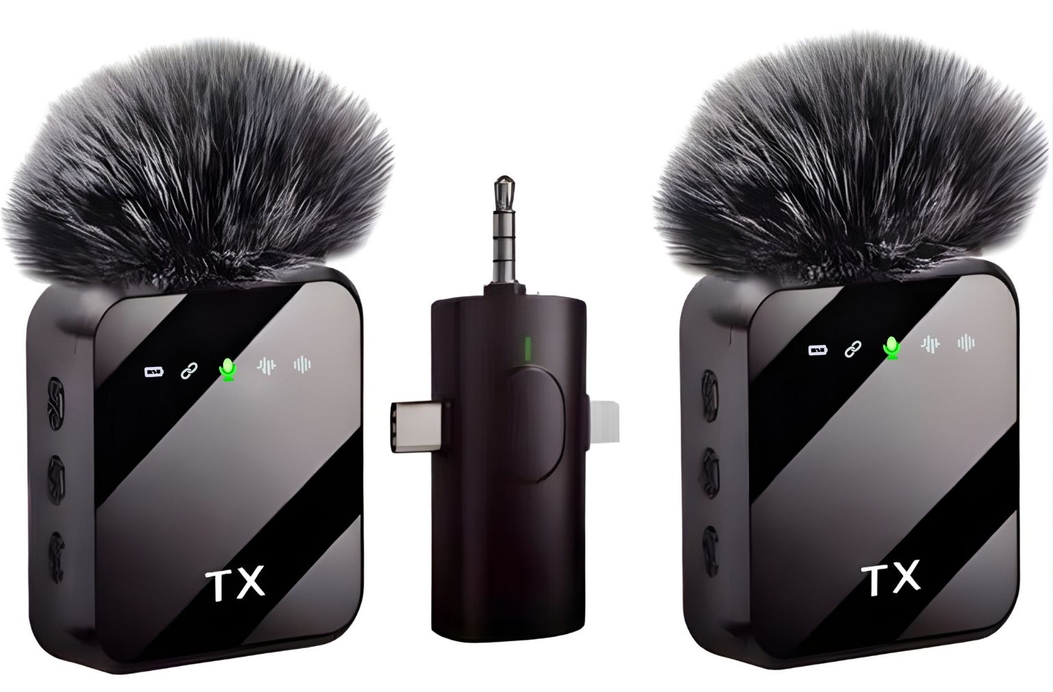 Yachyae F11-2 Wireless Clip Mic for YouTube, Reels, Podcasts & Online Streaming Camera Microphone-picture-11