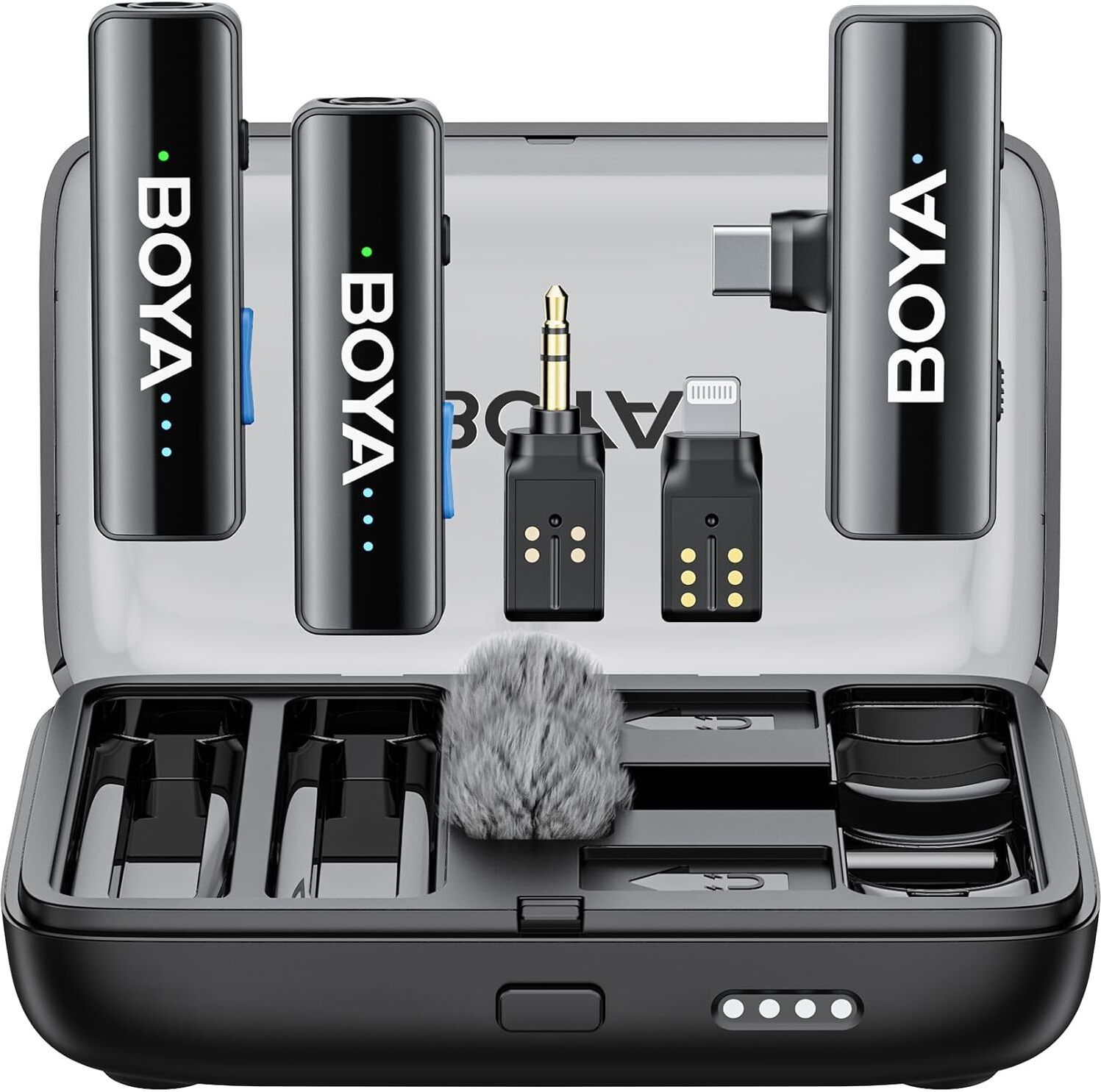 boya BOYALINK 2 Wireless Lavalier Microphone for iPhone Camera Android, Mini Lapel Microphone-picture-40