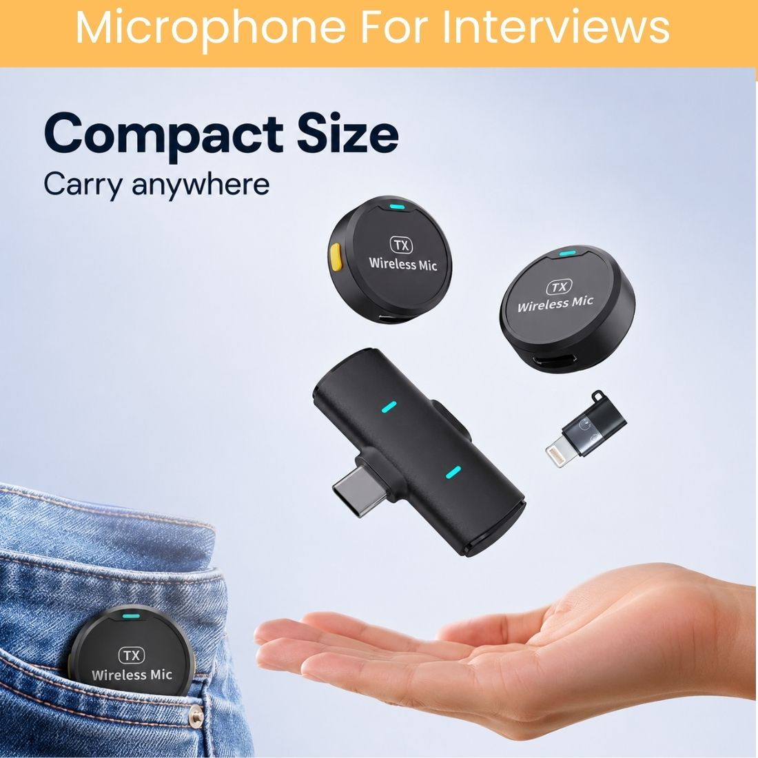 yaroh M1 Wireless Microphone Button Magnetic Mike For YouTube, Vlogging/InterviewsQ261 Microphone-picture-43