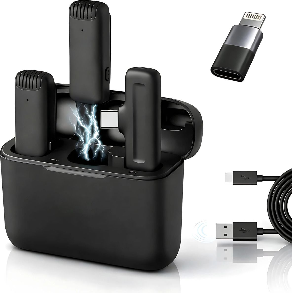 rv enterprises J13 Dual Wireless mic for youtube, Compatible with Android Type-c Device Microphone-picture-38
