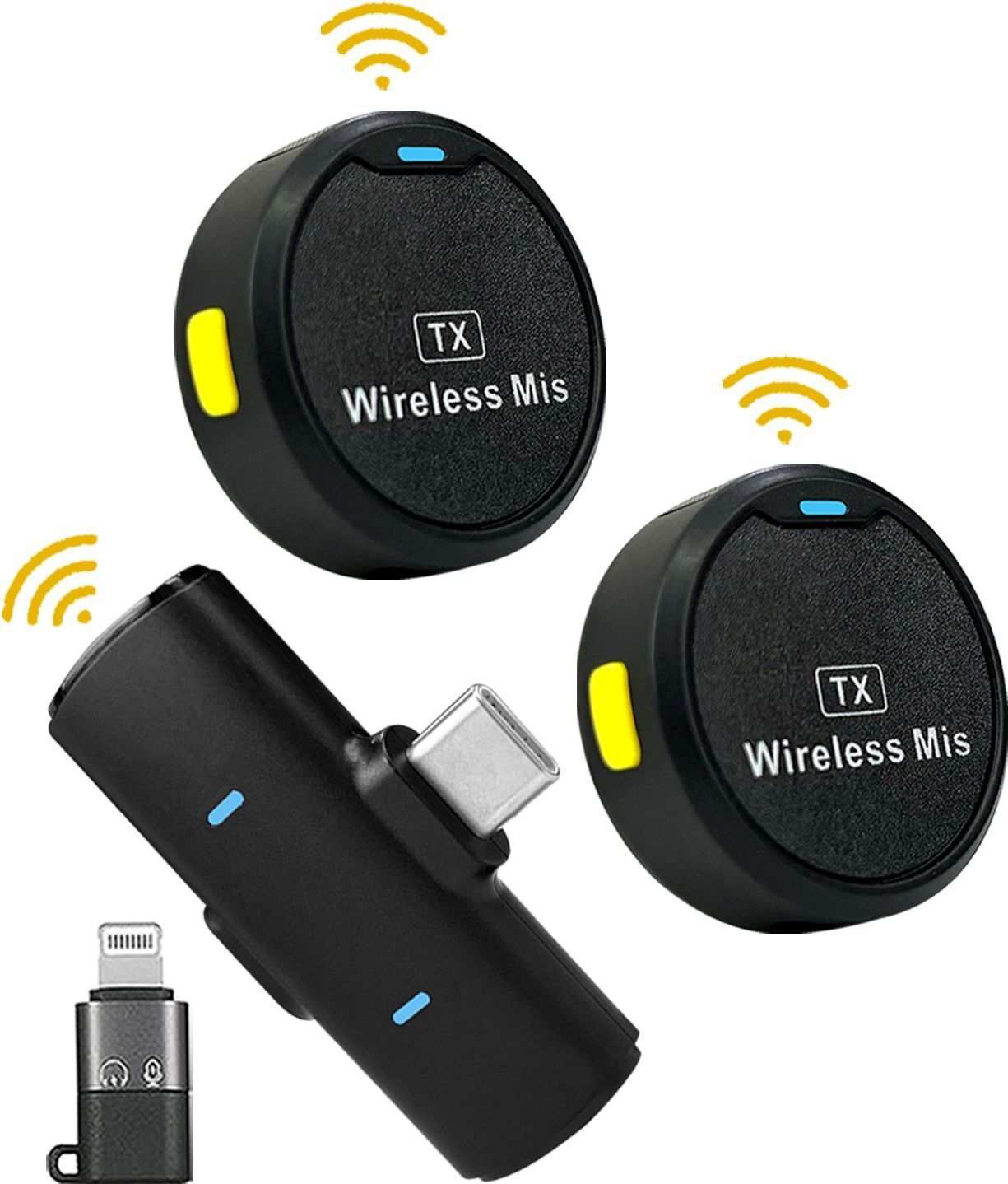 wrader Round Mic Noise Reduction for Youtube Video Recording ASMR Podcast Vlogging Microphone-picture-35