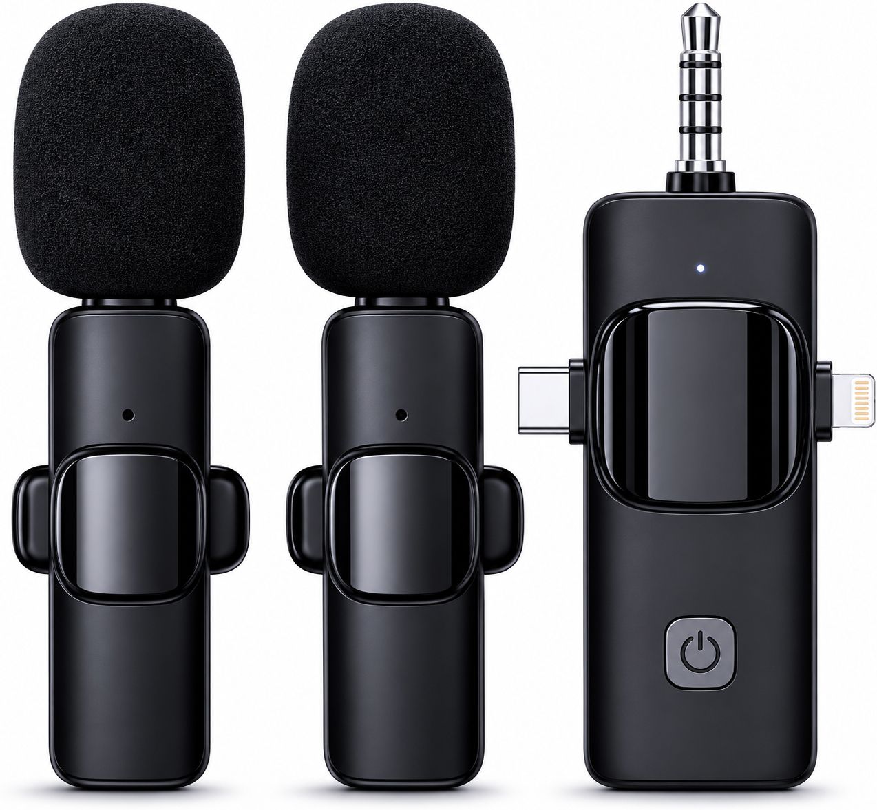 3 in 1 Wireless Mic for Live Stream Video Recording and Teaching Microphone-image-0