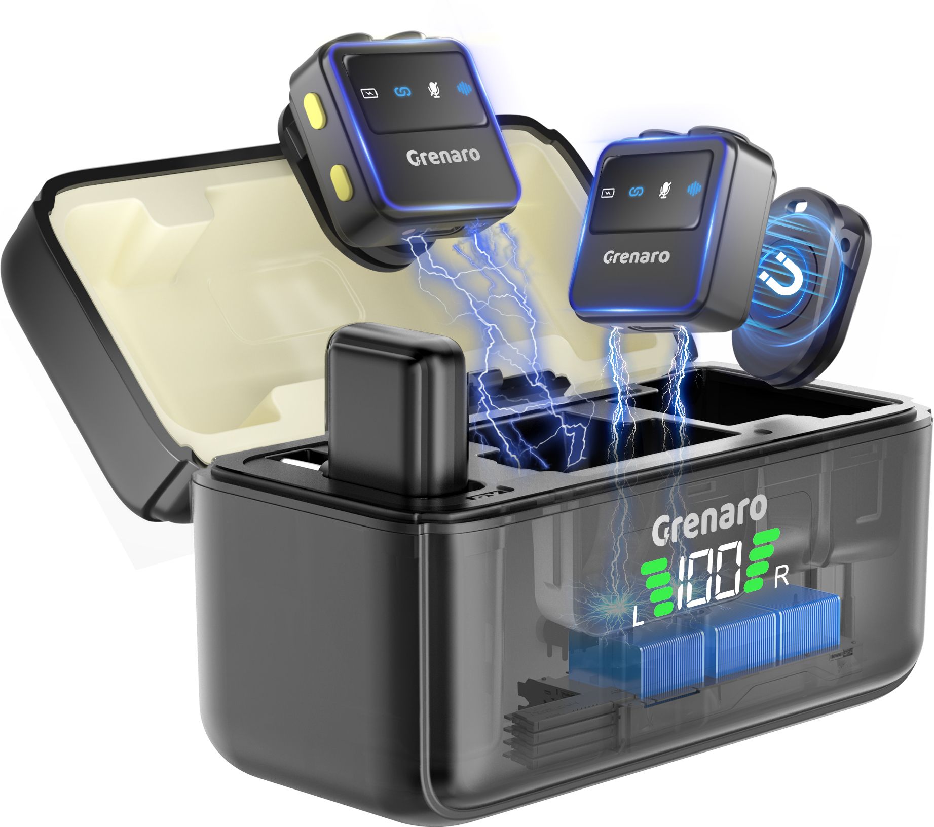 P10 Mic for YouTube, Wireless Microphone for YouTubers(Android version) Microphone