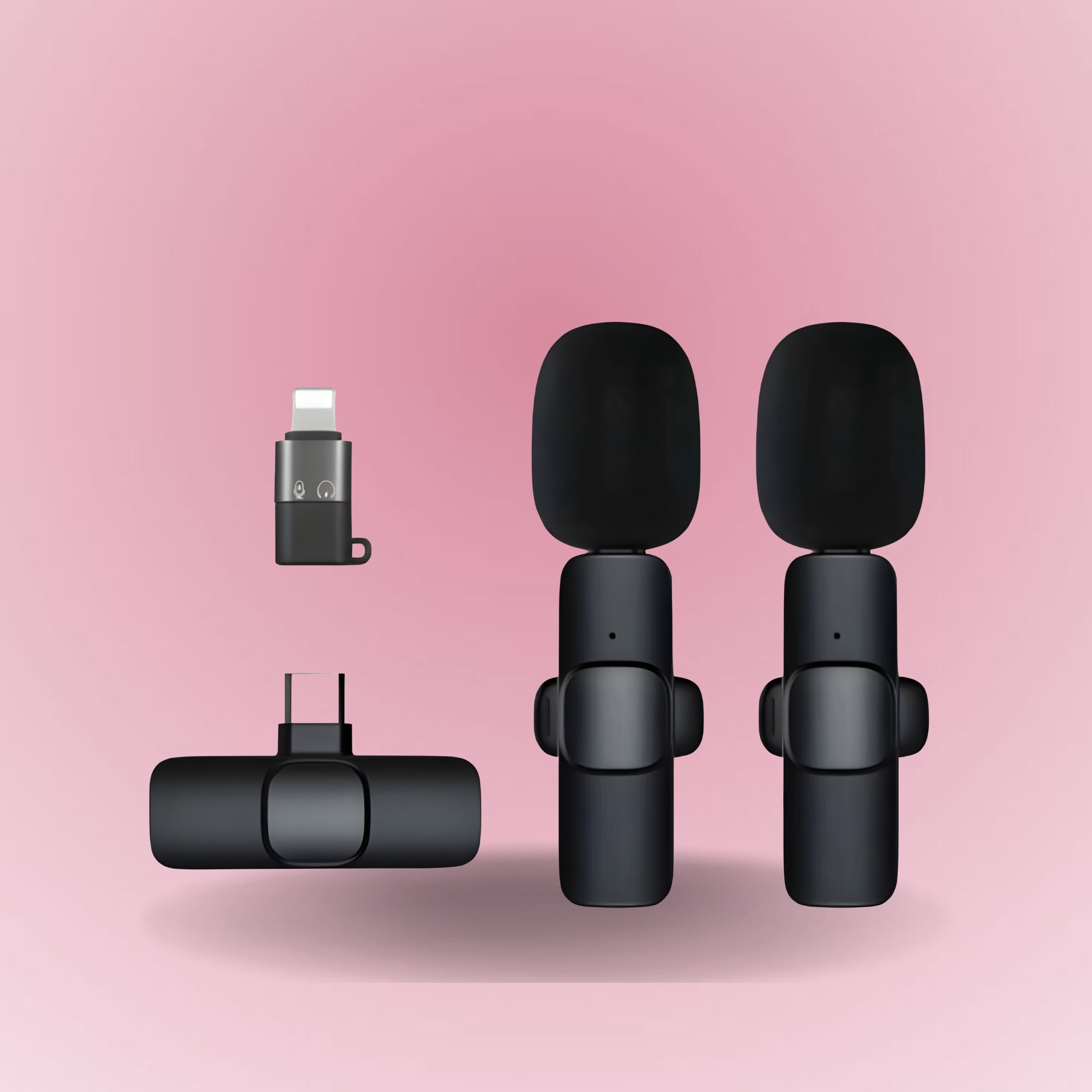 K9 Dual Wireless Mic WithCollar Microphone for YouTube &Live Voice RecordingK158 Microphone-image-31