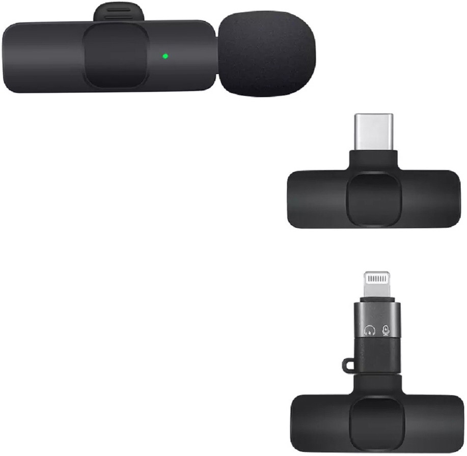 n&b nyubi K8 WIRELESS COLLER MICROPHONE FOR UTUBE,VLOGGING,REELS & LIVE Microphone image 1
