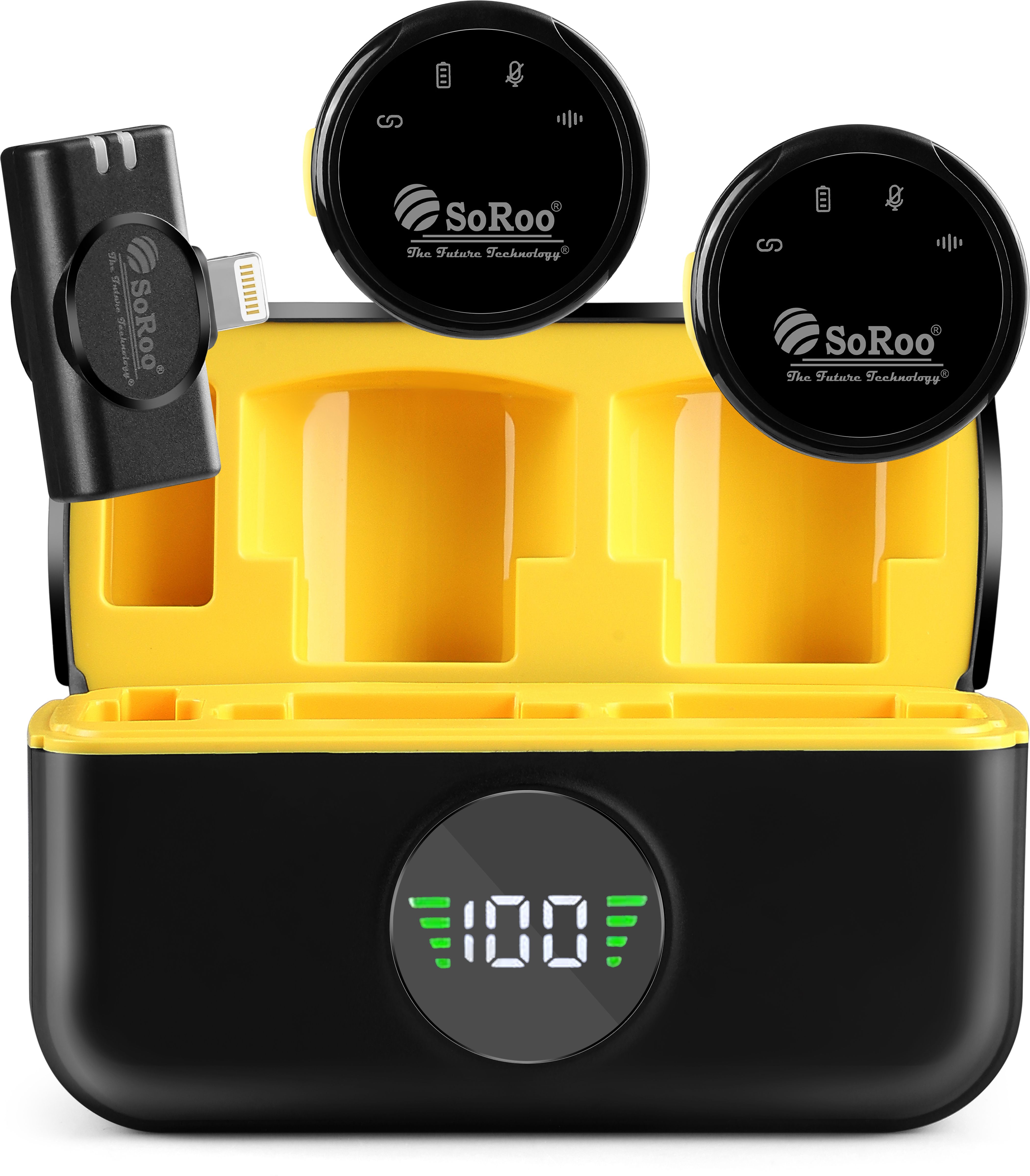 Wireless Mic for Youtube, Vlog, Video Recordings for Android & iPhone Microphone