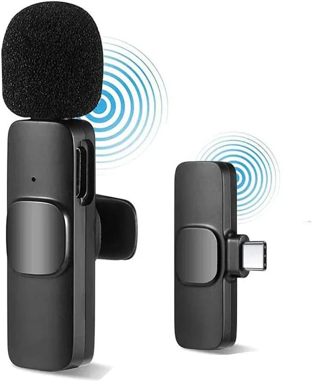 borntoglow K8 Wireless Collar Microphone Plug & Play Lavalier Mic with Noise Reduction D16 Microphone-picture-19