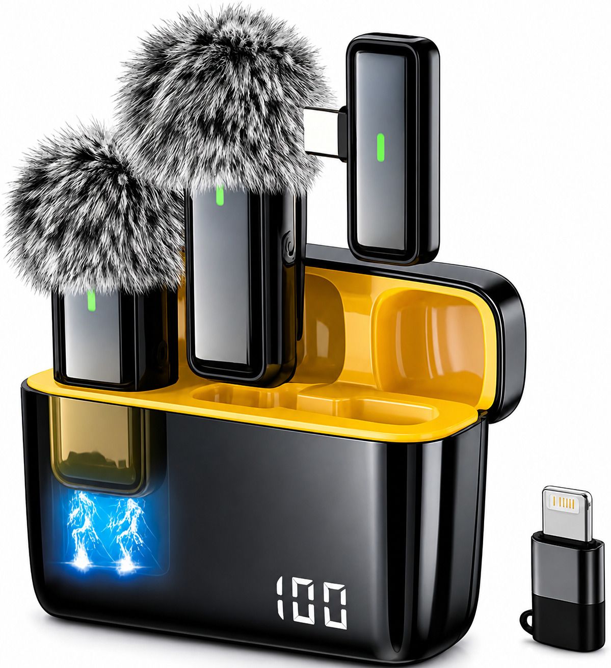 K6 Wireless Lavalier Microphone for Video Recording, Reels & Live Streaming Microphone-image-19