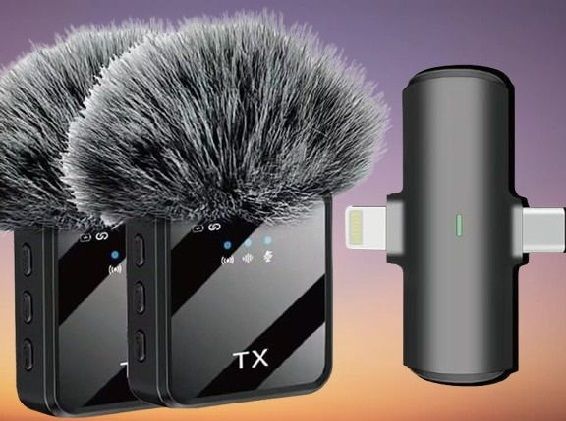 gentle e kart F15-2 Wireless Microphone, Noise Cancellation Wireless Mic for Youtubers Microphone-picture-45