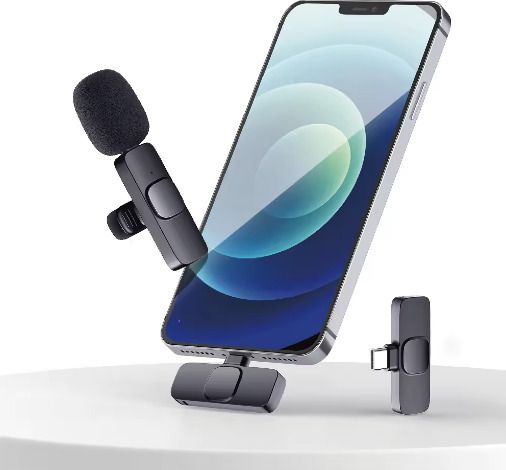 ® Portable Professional K8 Microphone Mini Lapel Recording Mic Live Streaming Microphone-image-10