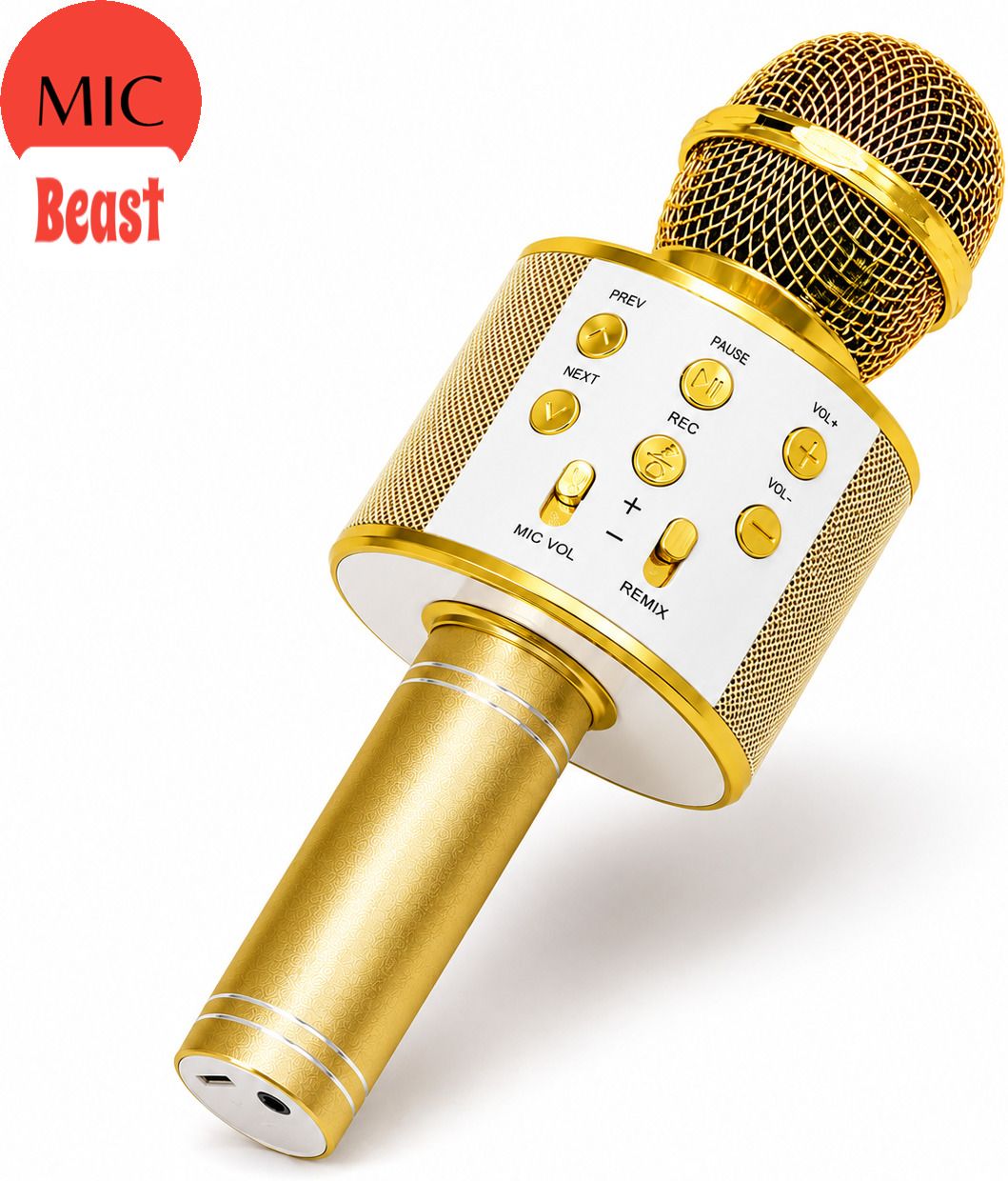 3baan X103 Bluetooth Karaoke Microphone with Echo Effect and HD Sound Quality Microphone-picture-26