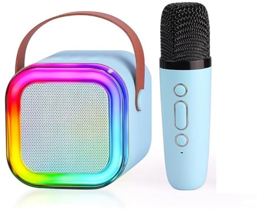 mahadev Toy Speaker with Mini Wireless Karaoke Mic, RGB Lights with Changing Modes,-picture-13