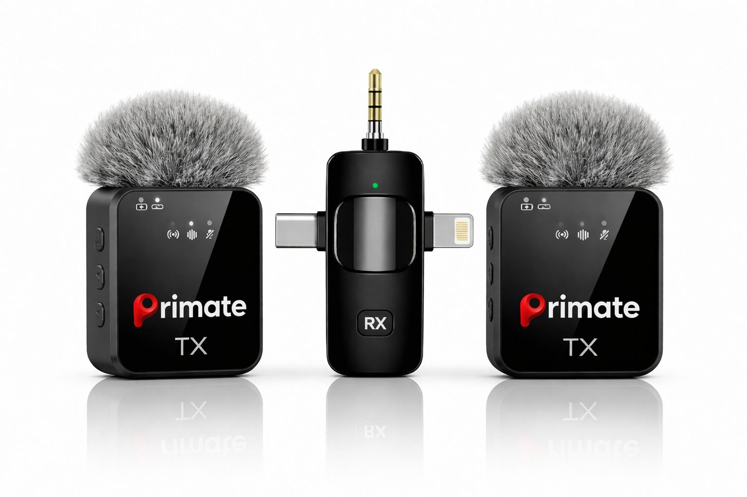 primate Portable 3-in-1 Wireless Microphone for Recording, Streaming and Vlogging Microphone-picture-36