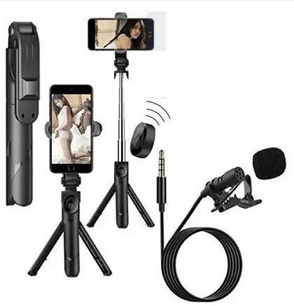 samipna Bluetooth Selfie Stick with mic Microphone AUX-picture-14