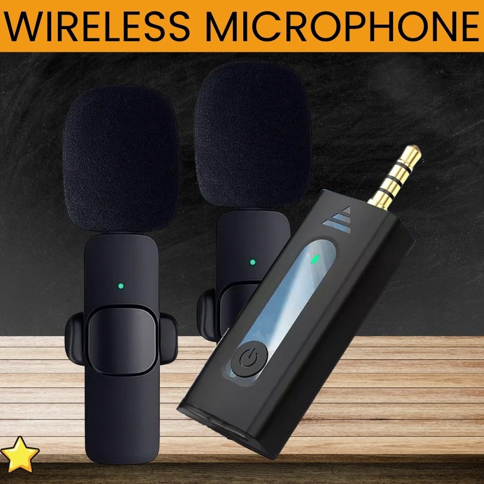 clairbell K35 Dual Wireless Collar Mic, Microphone for YouTube, Vlogging & Reels XH14 Microphone-picture-29