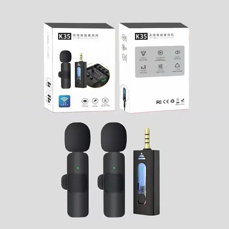 RV Enterprises Best K35 Pro Wireless Mic For Youtube Video Recording,&Vlog and C/ios-type Camera Microphone-picture-24