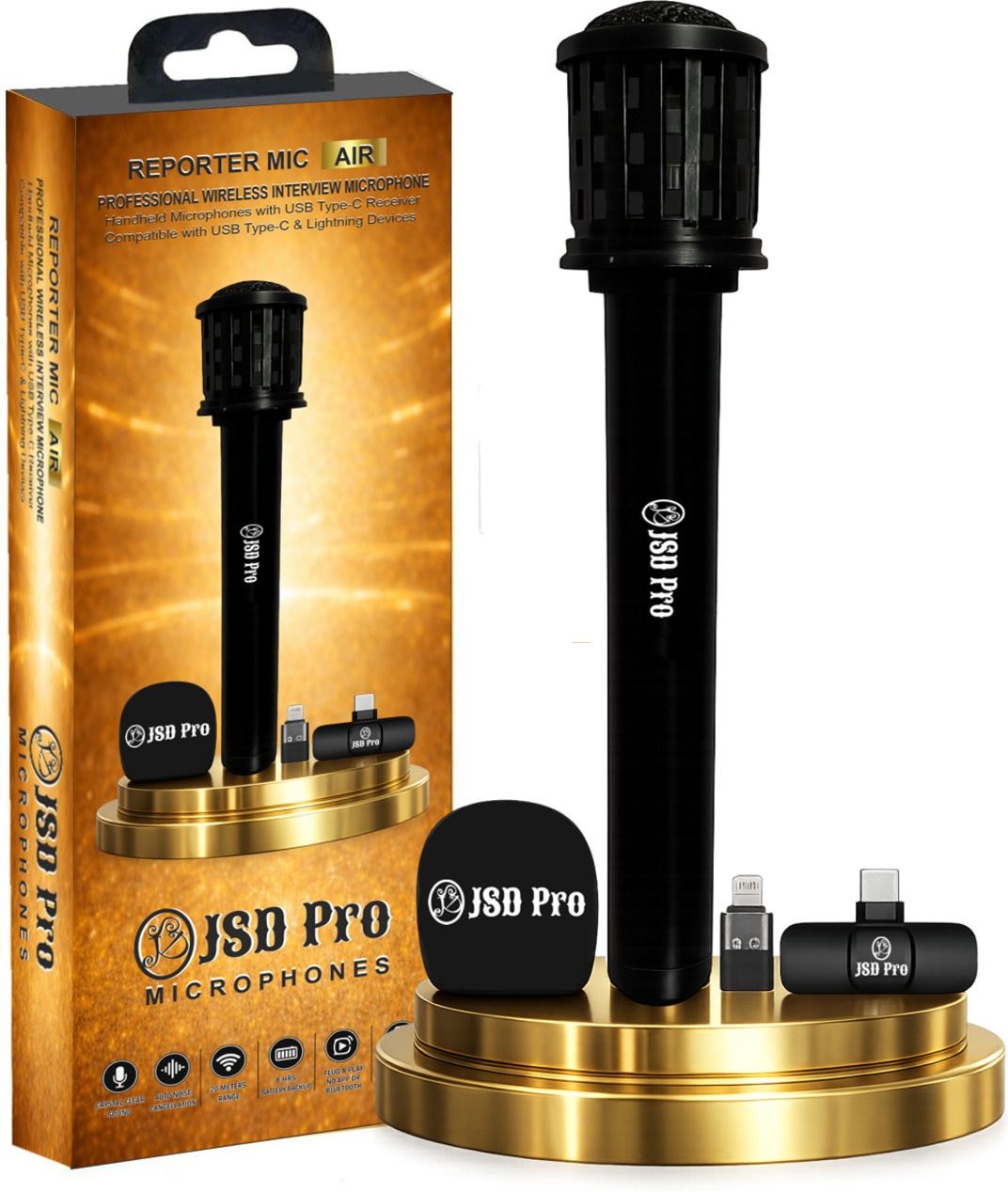 - REPORTER MIC AIR for All Smartphones - Professional Wireless Interview Microphone-image-23