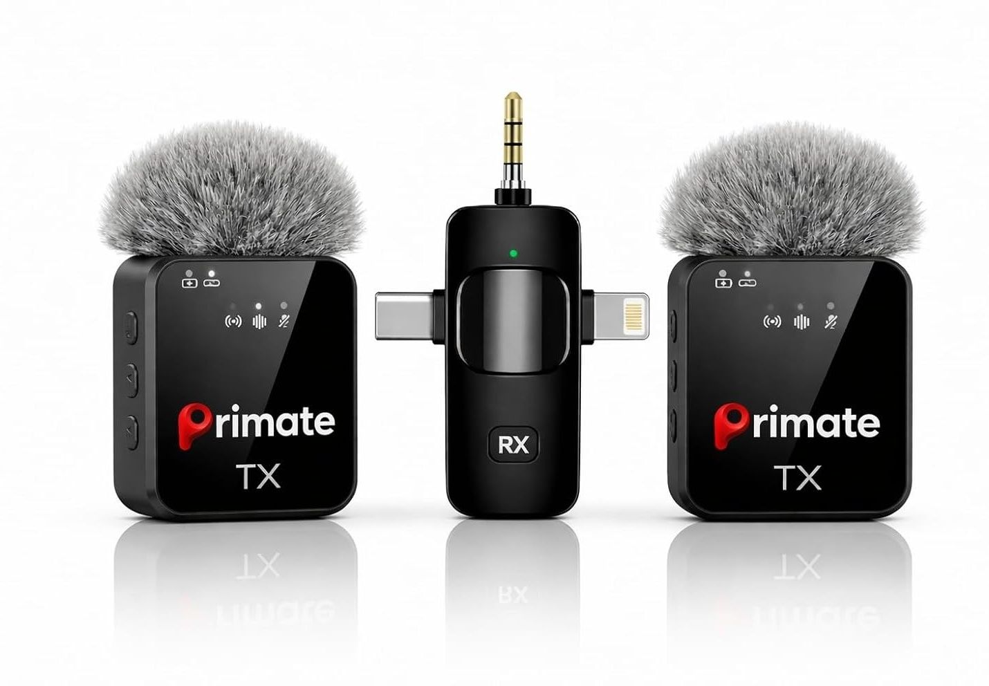 3-in-1 Wireless Lavalier Microphone with Noise Cancellation & 164FT Range Microphone-image-39