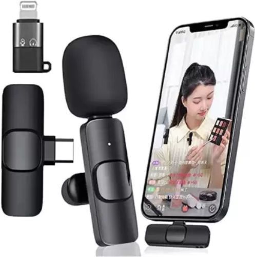 SS Store ATY_912A_K8 WIRELESS COLLER MICROPHONE FOR UTUBE,VLOGGING,REELS & LIVE STREAMING Camera Microphone-picture-16