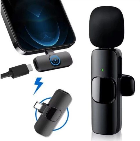 K8 Lavalier Mic for YouTube, Noise Reduction Wireless Microphone, Vlogging Microphone-image-12