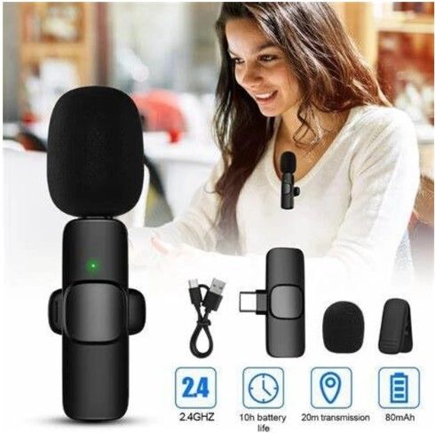 ostaly Lavalier Mic Dash K8 for YouTube, Noise Reduction Wireless Microphone, Vlogging Microphone-picture-31