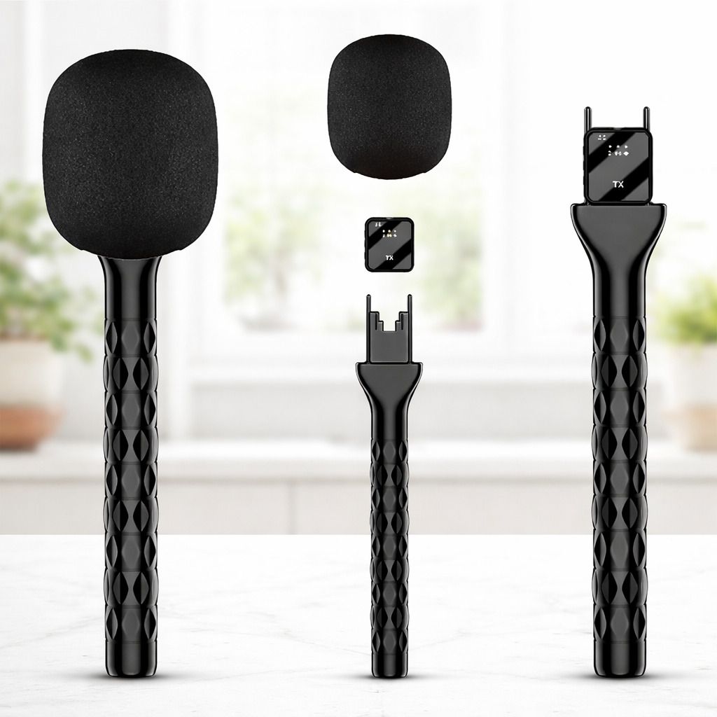 gentle e kart Handheld stick mic for Professional Interview, TV Reporting and Content Creation Microphone-picture-39