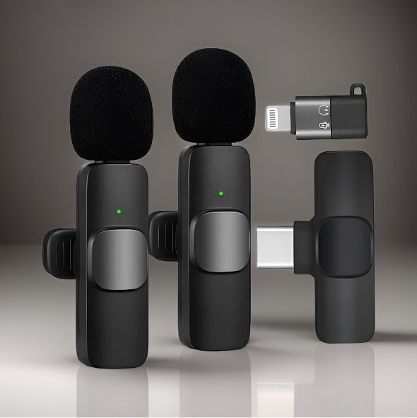 40v_K8 Wireless Mic Set: Type-C & iPhone Compatible Livestream & Video Recording Microphone-image-30