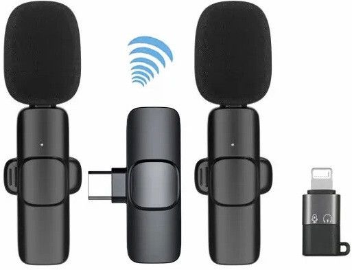 k9 wireless microphone for type c mobiles mic for youtube recording podcast vlog microphone