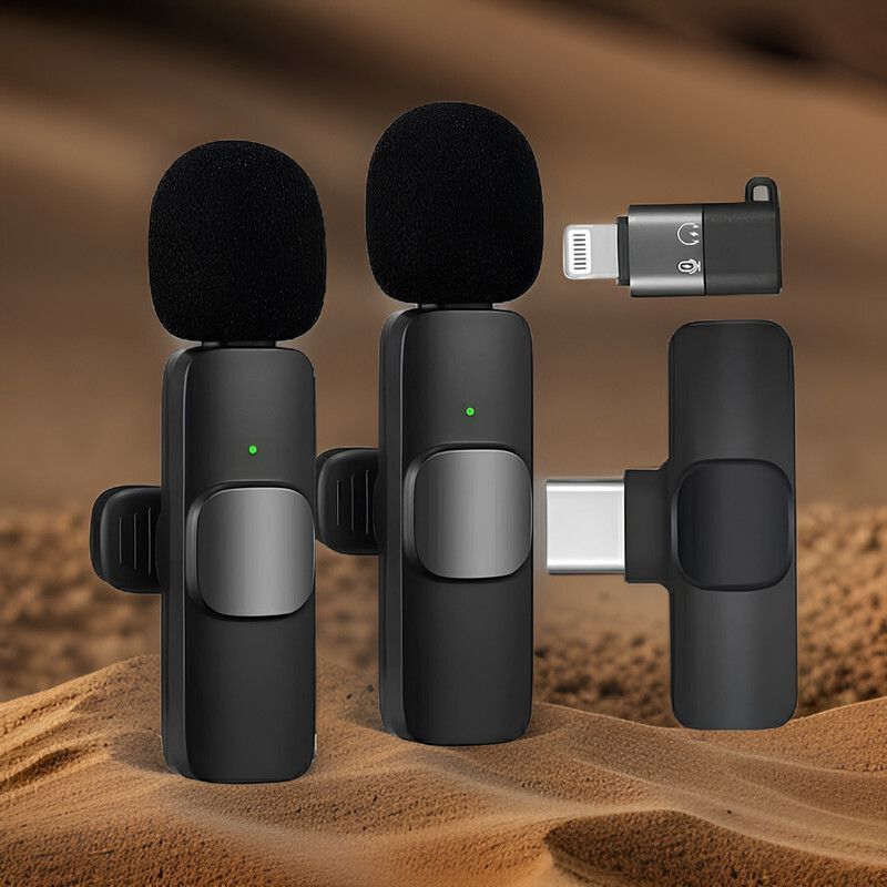 K8 Omnidirectional Lapel Plug and Play Type C Collar Mic Recording Vlog B52 Microphone-image-45