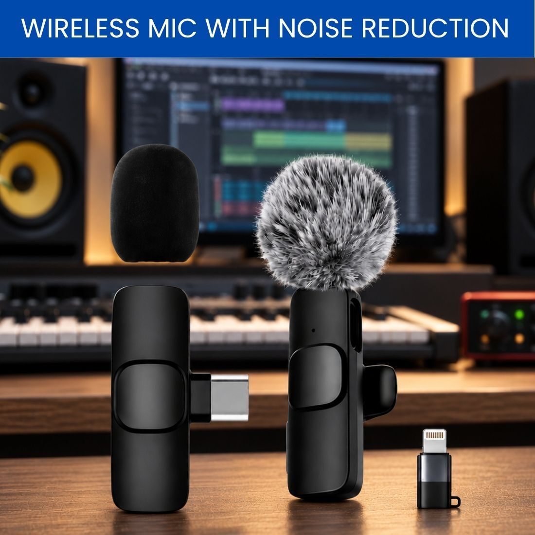 yaroh Wireless Mic for YouTube with Fur for Noise Reduction and Recording SX342 Microphone-picture-31