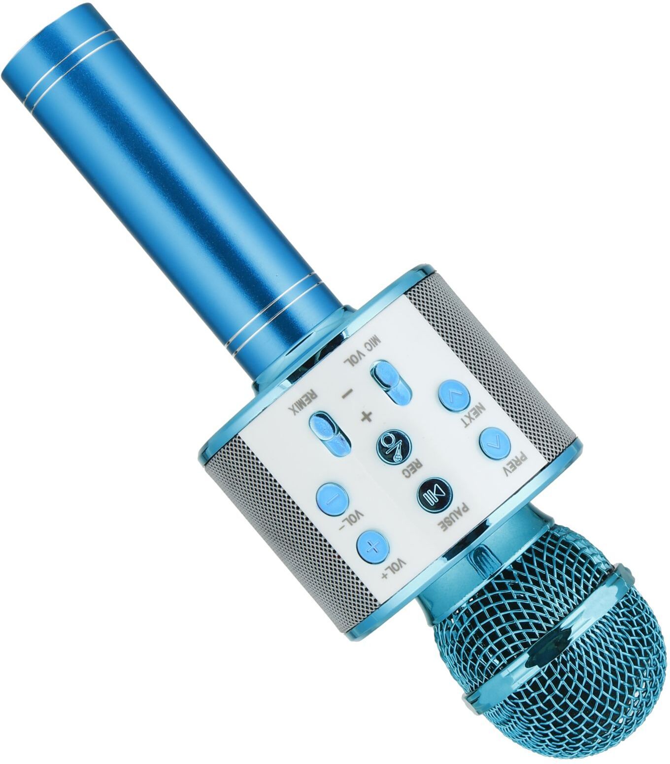 mz MIC12-PORTABLE KARAOKE MIC WITH SPEAKER-FM Radio Voice Changer Rechargeable Microphone-picture-4