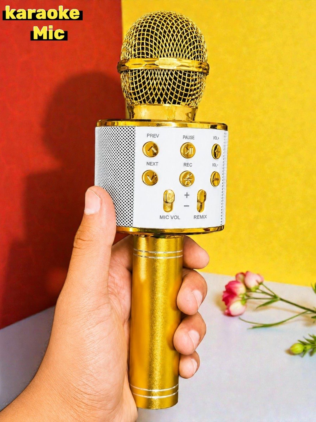 3baan X288 Bluetooth Singing Microphone Portable Karaoke Speaker with Echo Microphone-picture-3