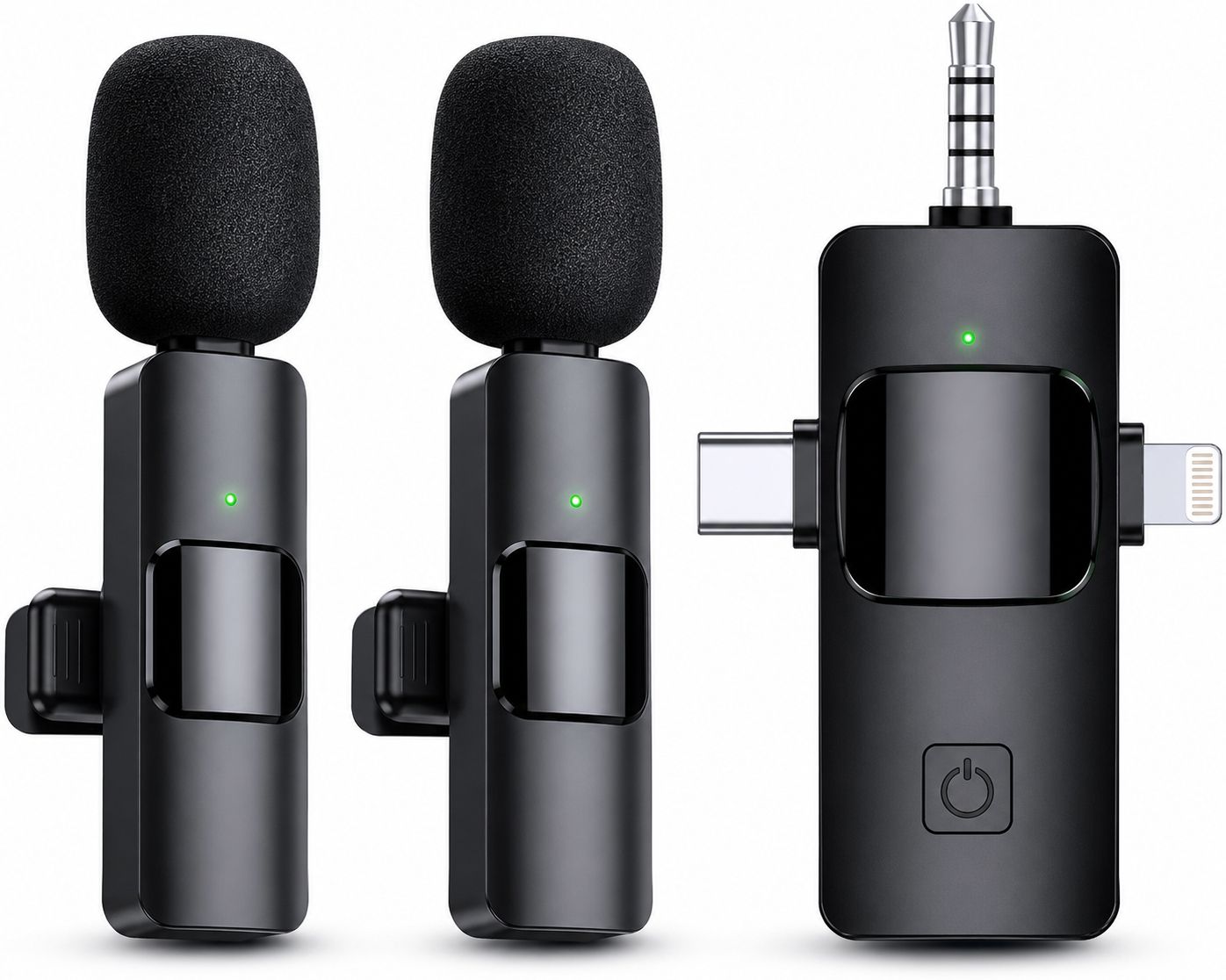 3 in 1 Wireless Microphone for Android, DSLR & iPad Recording Microphone-image-35