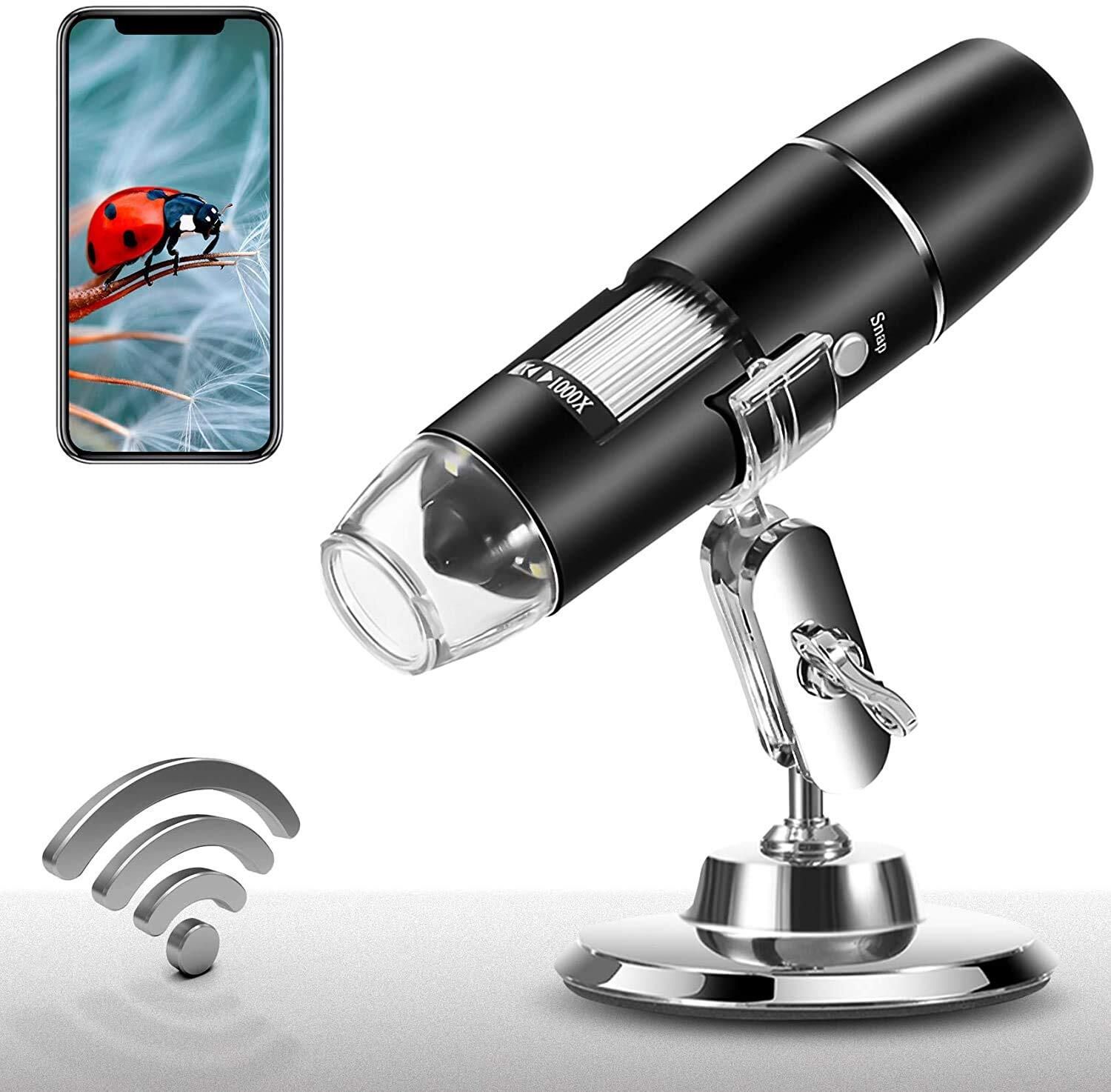 Microscope Wireless WiFi Portable Digital Microscope Microscope Slide Box-image-14