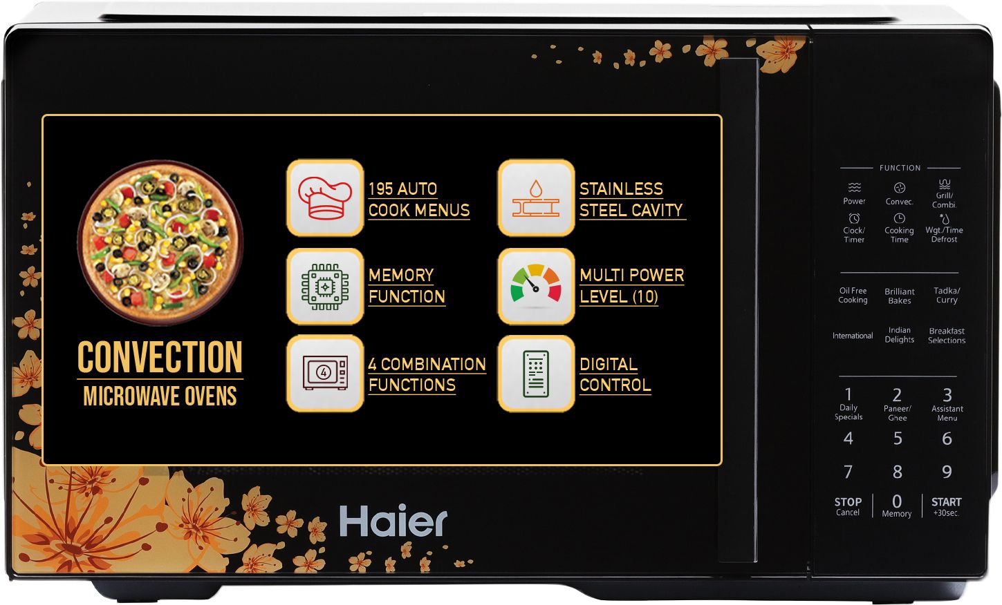 22 L 205 Auto cook Menus, 10 Power Levels, 4 Combination Cooking, Multistage Cooking, Auto Defrost, Child Lock Convection Microwave Oven-image-13