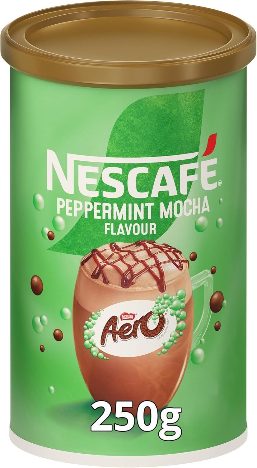 nestle NESCAFÉ Peppermint Mocha Flavour Instant Coffee Tin - Delightful in Every Sip-picture-46