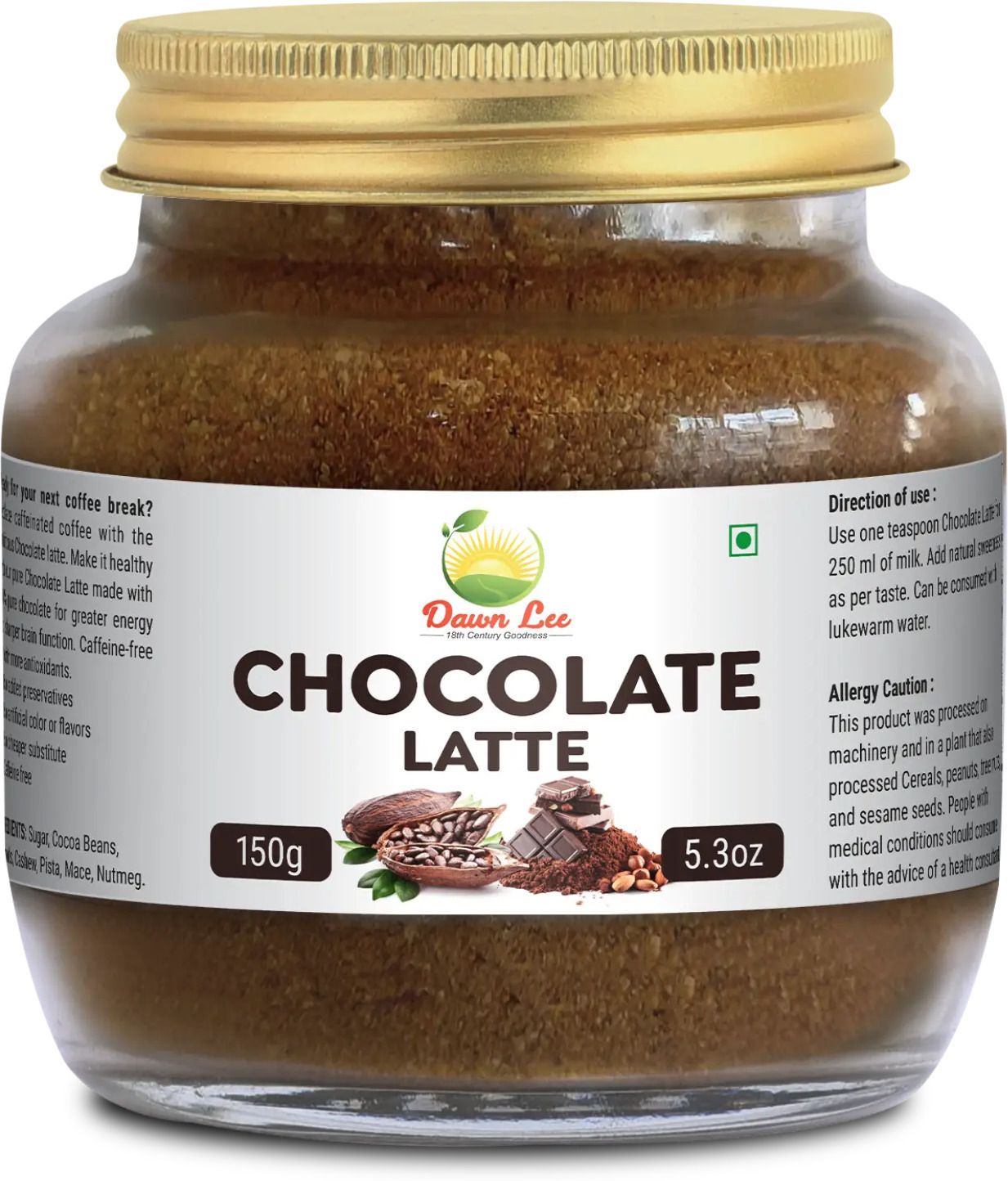 Chocolate Latte Mix Powder Healthy Memory Booster Drink Sugarfree Herbs Spices-image-42