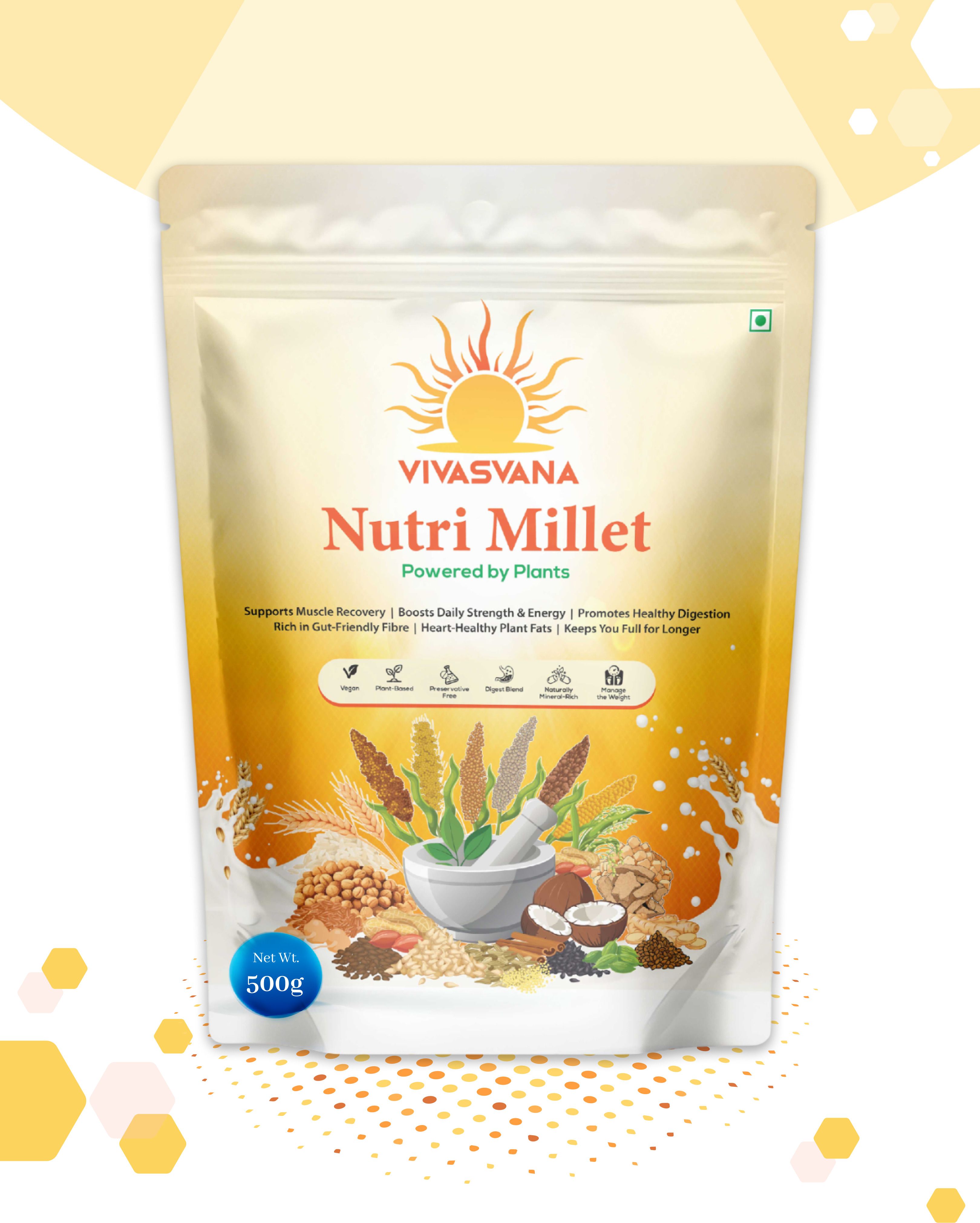 vivasvana Nutri Millet Nutrition Powder I Plant-Based I High Fibrer I No added Suger-picture-11