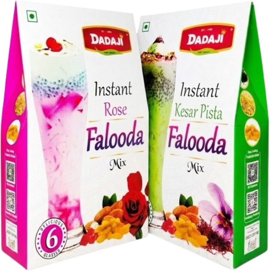 Ready Falooda Mix Combo Rose & Kesar Pista Instant Dessert Blend-image-35