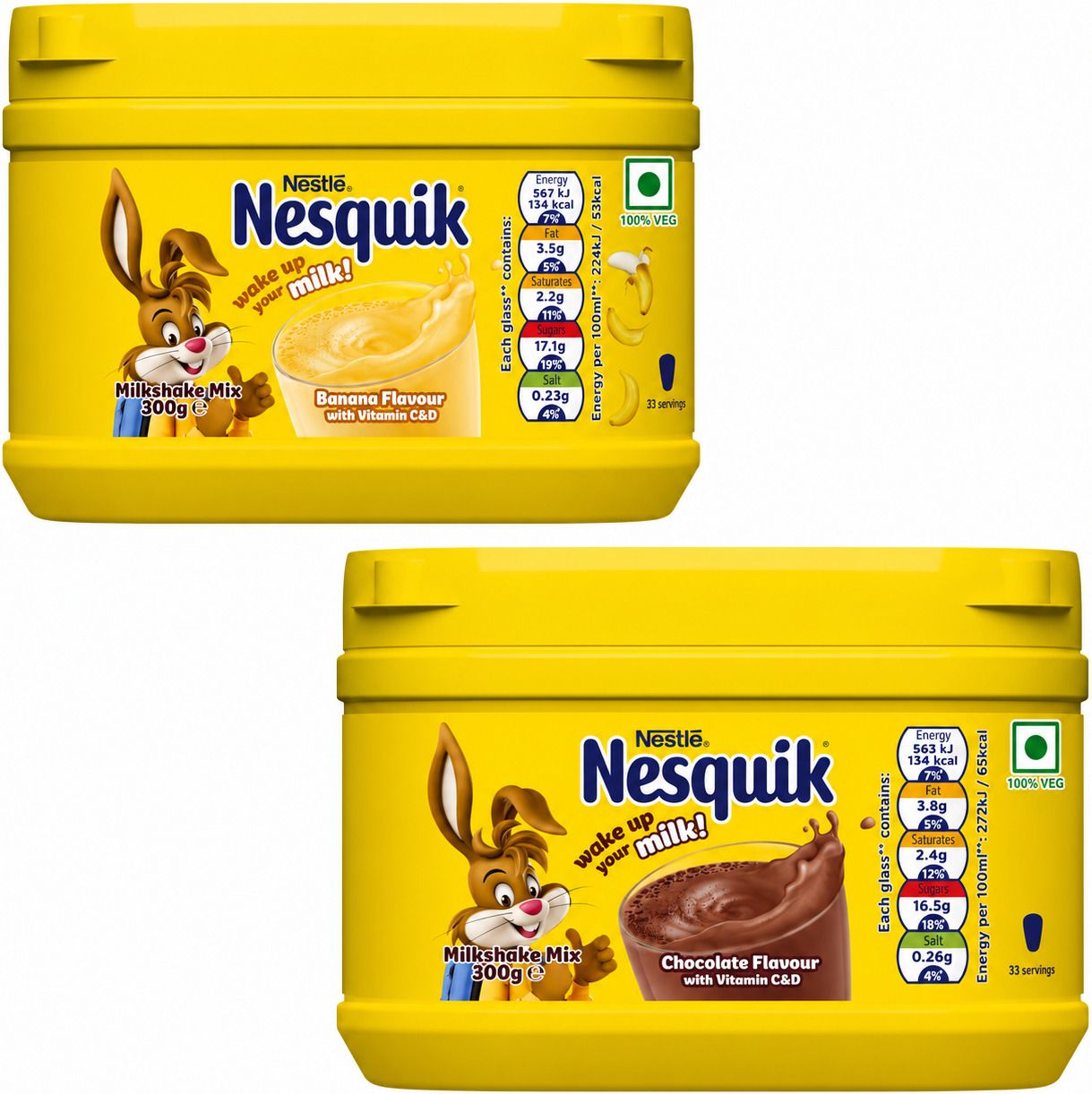 Banana & Chocolate Flavour Milkshake Mix, Variety Pack-image-36