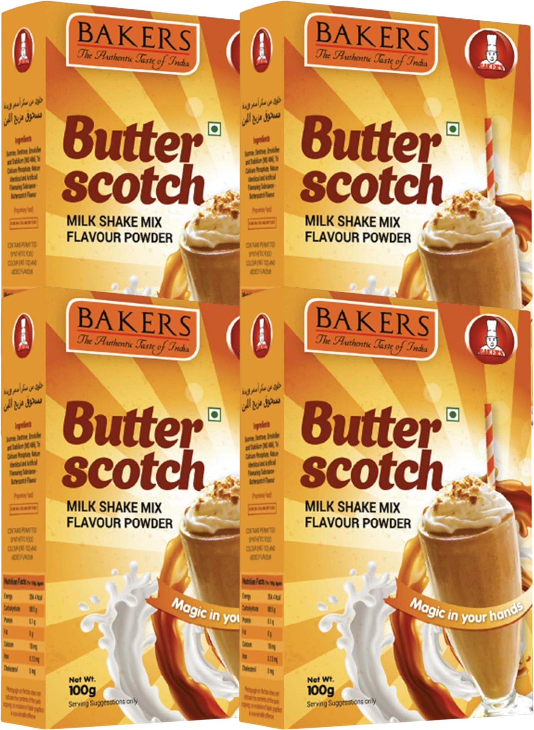 bakers Milk Shake Mix | Butterscotch Flavour | Instant Drink Mix| Smooth as Silk-picture-31