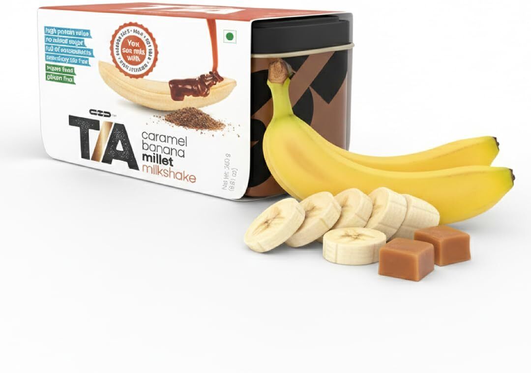 Real Caramel Banana Millet Milkshake Ready to Mix Beverage Pack-image-36