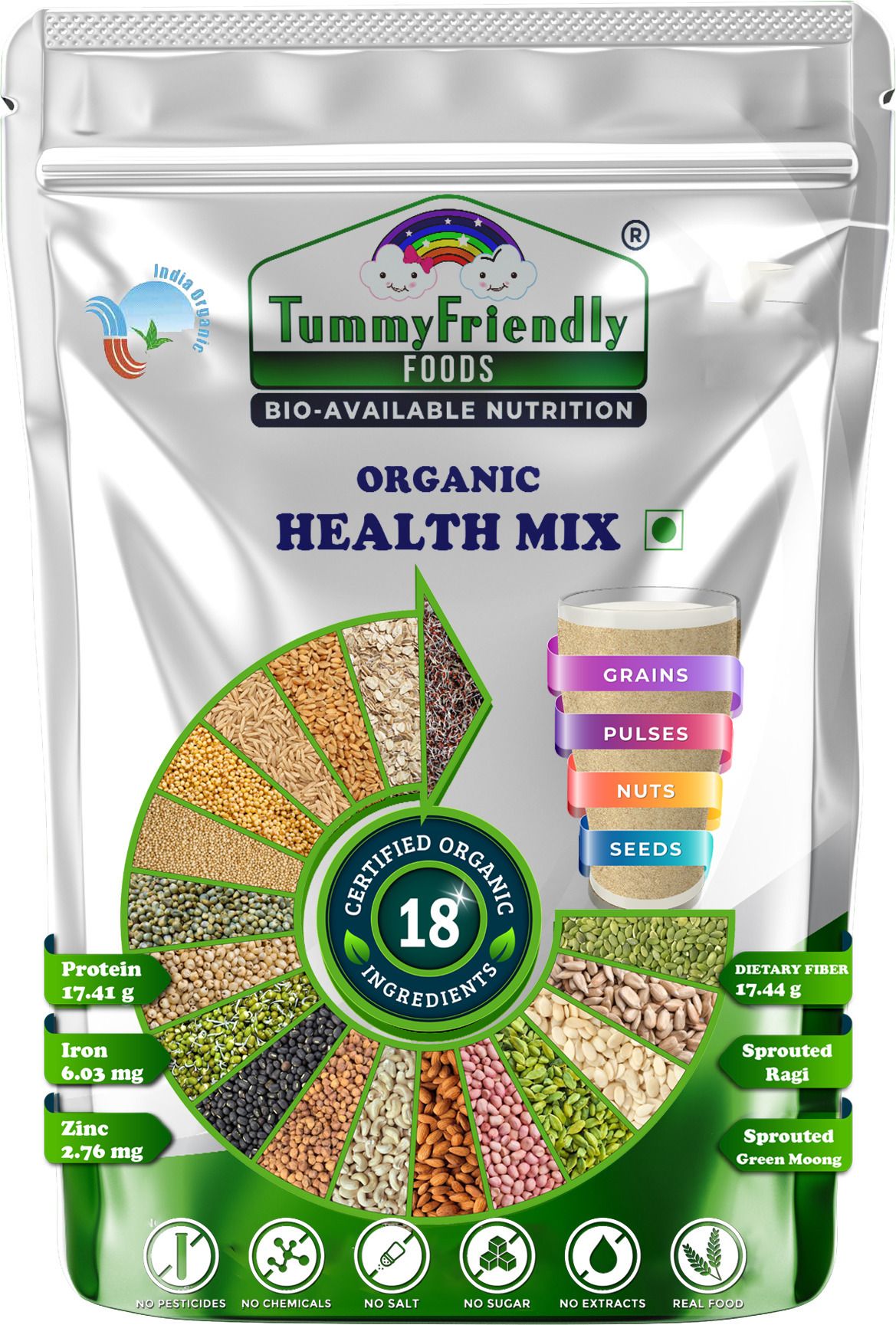 tummyfriendly foods Certified Organic Health Mix for Kids. Health Mix for Adults. No Pesticides-picture-46