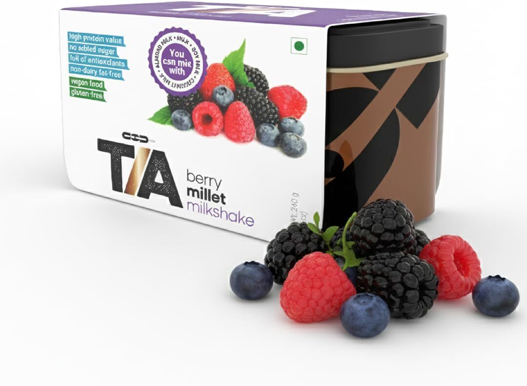 god tia Real Berry Millet Milkshake Ready to Mix Beverage Blend Pack-picture-20