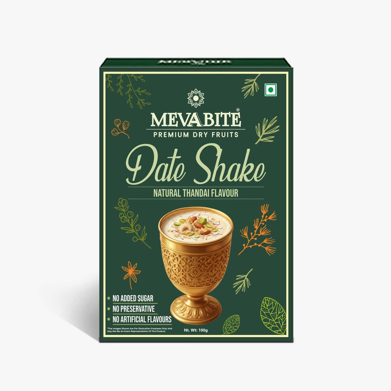 mevabite Date Shake Thandai Powder Natural Flavour Dates, Almonds, Cashews & Spices-picture-30