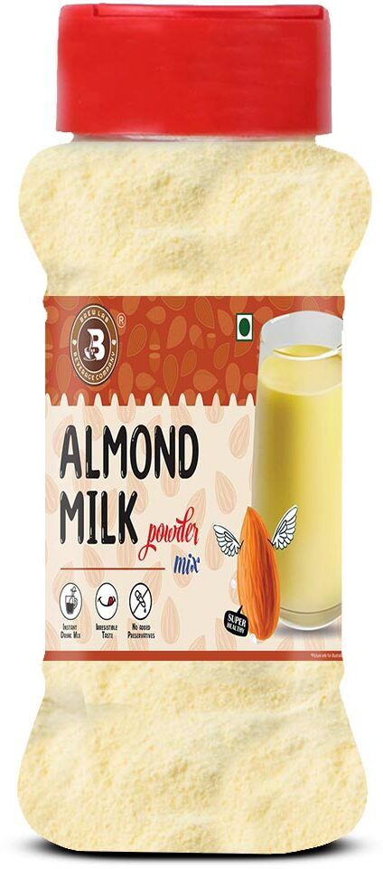 brew lab Almond Milk Powder Excellent Source Of Protein Nutritious & Delicious Drink Mix-picture-48
