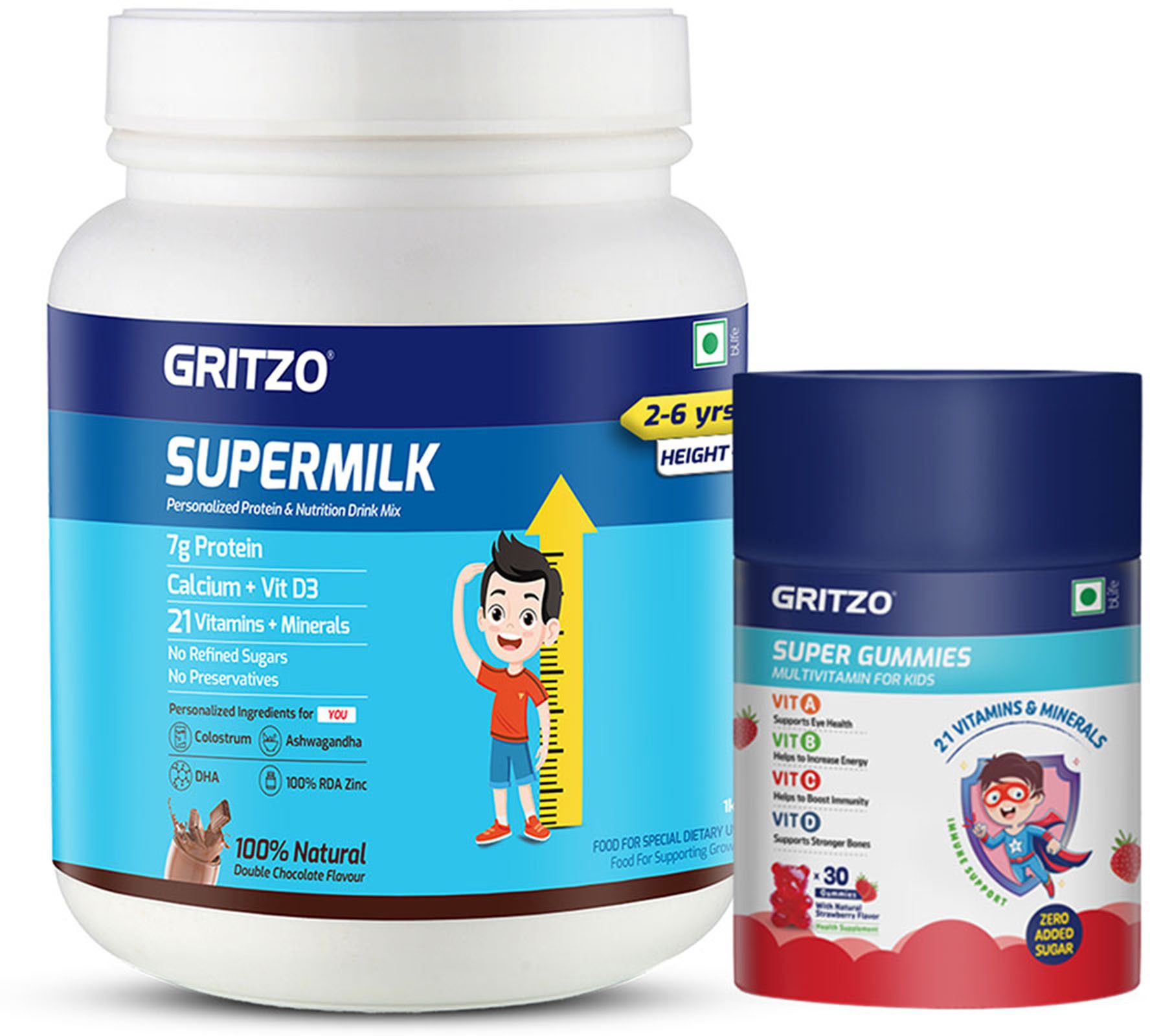 SuperMilk Height+ (2-6y Kids), 7g Protein with Super Gummies-image-6